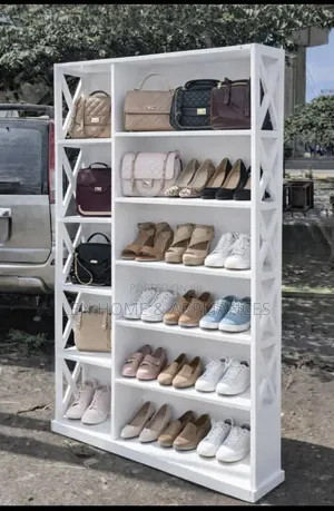 Luxury White Shoe Rack