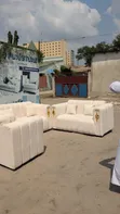 Luxury Sofa Set - Cream Fiber and Spring - 1