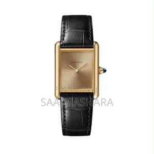Cartier Tank Black and Gold Watch