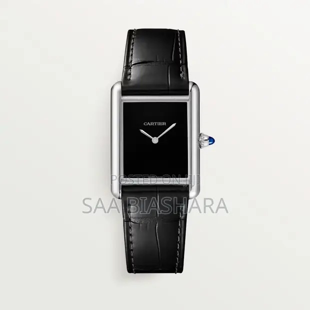 Cartier Tank Black Water Resistant Watch - 1