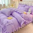 Korean Princess Style Ruffled Bedding Set - King Size - 2
