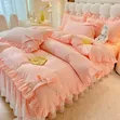 Korean Princess Style Ruffled Bedding Set - King Size - 3