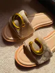 Coach Classic C Buckle Flat Slides - 1