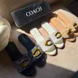 Coach Classic C Buckle Flat Slides - 2