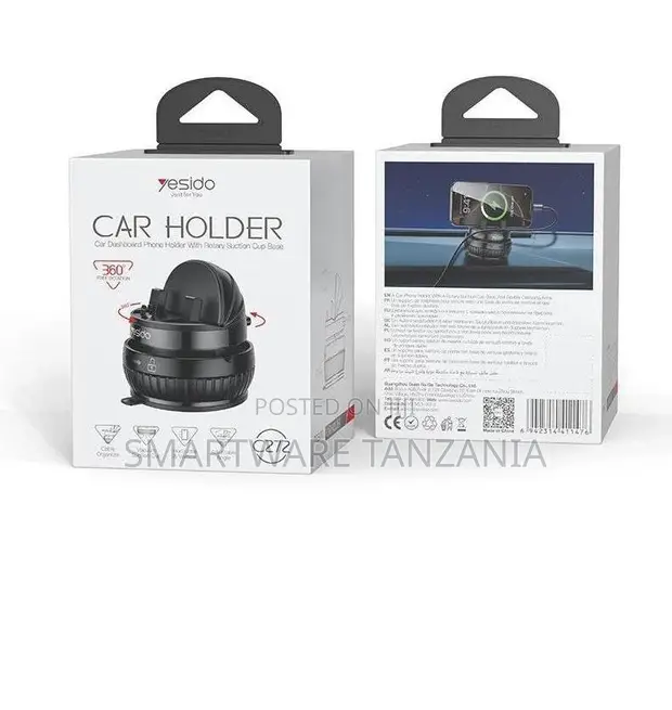 Yesido Car Phone Holder with 360° Rotating Suction Cup - 1
