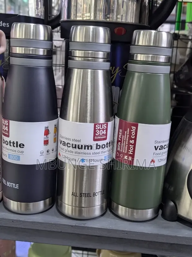 Stainless Steel Vacuum Flask 800ml - Hot/Cold Thermos - 1