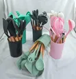 12-Piece Silicone Kitchen Utensils Set with Holder - 2