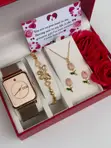 Apple Watch & Ladies Jewelry Set - Rose Gold - 2