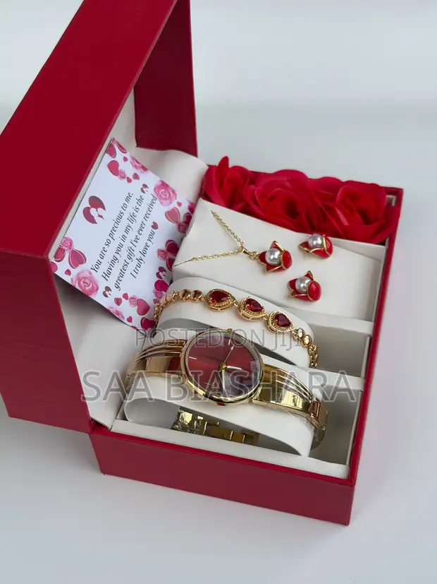 Calvin Klein Gold and Red Ladies Jewellery Set - 1