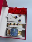 Casio Blue Ladies Watch & Jewelry Set - 2
