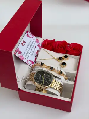 Casio Black Ladies Watch & Jewelry Set