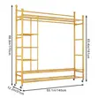 Brand New Clothes Rack with Shelves & Shoe Rack - 5