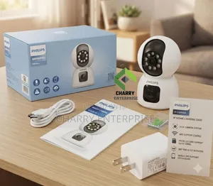 Philips IP WiFi Dual Home Camera with SD Card & Mobile Recording