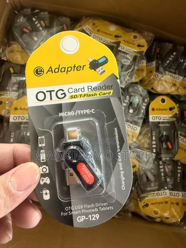 Adesso OTG Card Reader SD/TF Card - 1