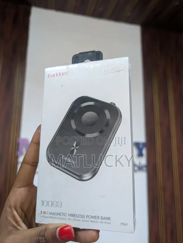 3-in-1 Power Bank ya Wireless ya Magnetic (PD61) - 1