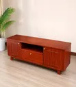 TV Stand ya Mbao ya Mid-Century Modern - 1