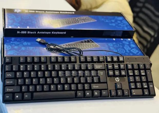 Kibodi ya HP 880 Nyeusi ya Antelope - 1