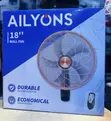 Ailyons 18" Wall Fan with Remote - 2