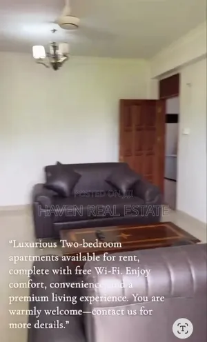 Furnished 2 Bedroom Apartment for Rent in Mjini