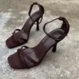 Women's Square Toe Heel Sandals - 2