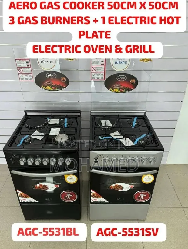 Aero 50cm Gas Cooker with Electric Oven - 1