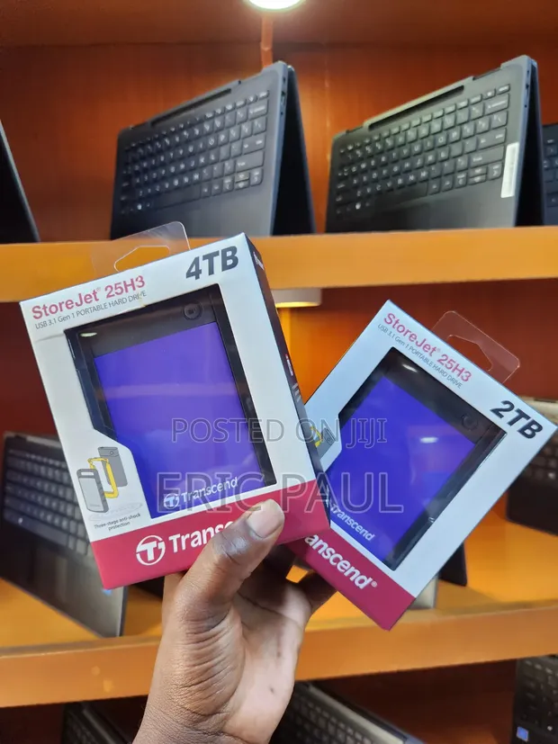 Transcend External Hard Drive 2TB & 4TB - 1
