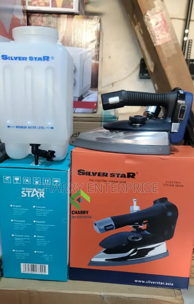 Silver Star Gravity Industrial Laundry Steam Iron 4L - 1