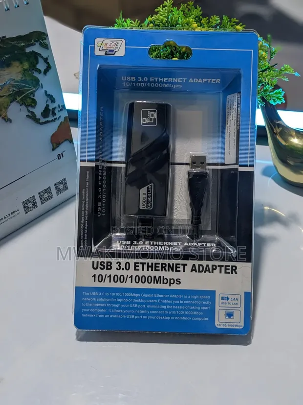 High-Speed USB 3.0 to Ethernet Adapter - 1