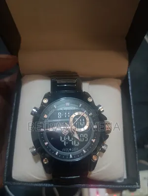 Naviforce Dual-Display Watch (Analog + Digital)