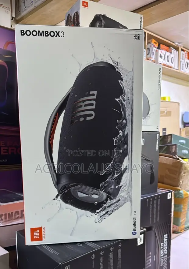 JBL Boombox 3 Portable Bluetooth Speaker - 1