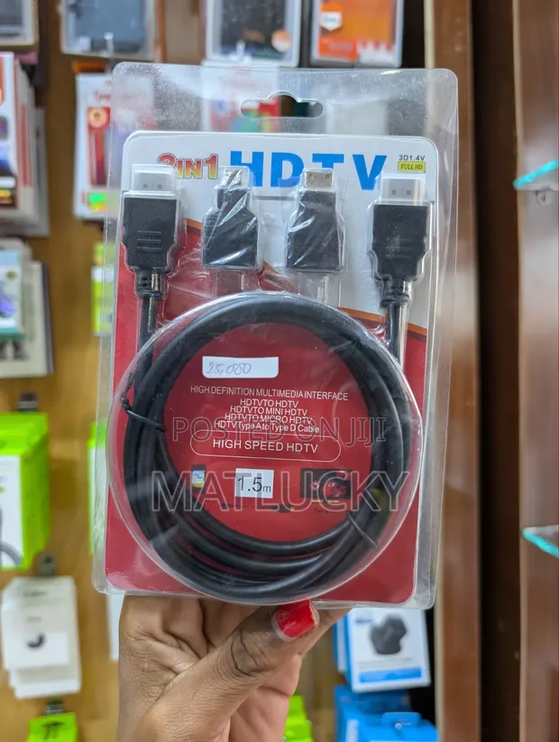 3-in-1 HDTV Cable 1.5 Meter - 1