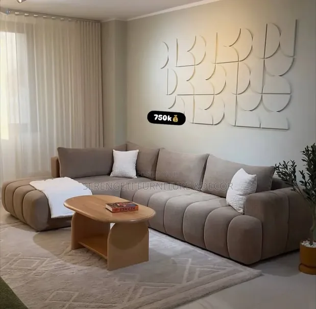 Classic L-Shaped Sofa for 5 People - 1