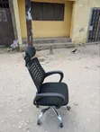 Used Office Chair with Pedestal Base - 1