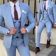 Sky Blue Royalty Suit | Men's Suit - 1