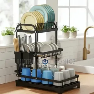 Kitchen Dish Storage Rack Organizer