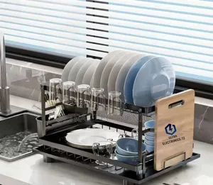 Simple Multifunctional Dish Drying Kitchen Rack Organizer
