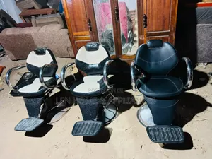 Original Black Salon Barber Chairs (Used)