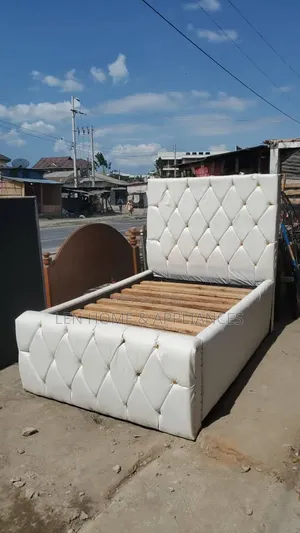 Bed Sofa Leather White