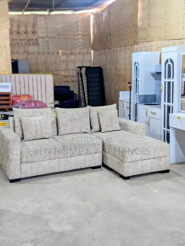 Luxury L-Shape Sofa - Grey - 1