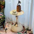 Unique Side Table - Black and White - 5