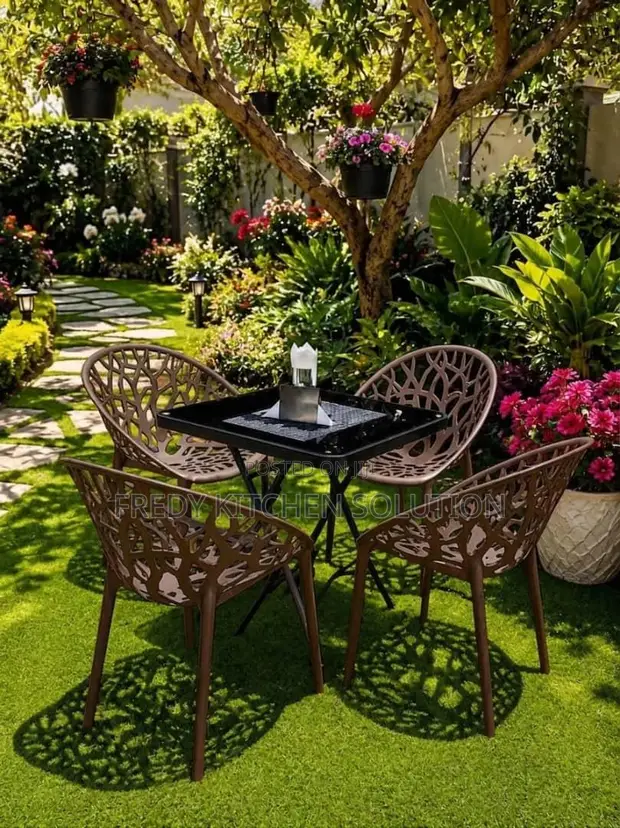 Dining Table with 4 Chairs - 1