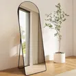 Modern Arched Full-Length Mirror with Metal Frame (77x170cm) - 3