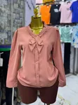 Women's Satin Long Sleeve Blouses - Classic Style - 5