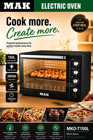 MAK 150L Extra-Large Electric Oven