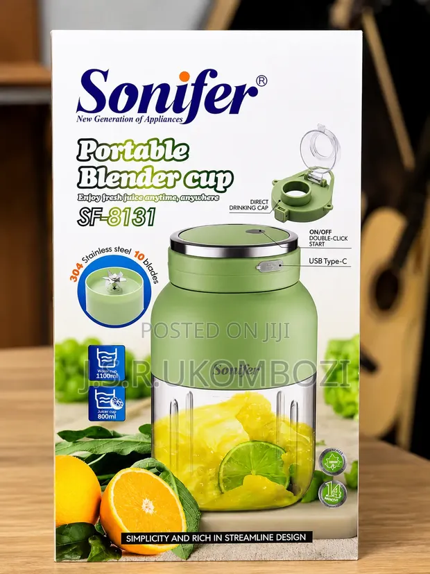 Sonifer SF-8131 Portable USB-C Blender Cup - 1
