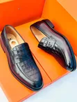 Brown Annax Men's Leather Shoes - 1