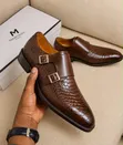 New Brown Leather Men's Shoes - 2