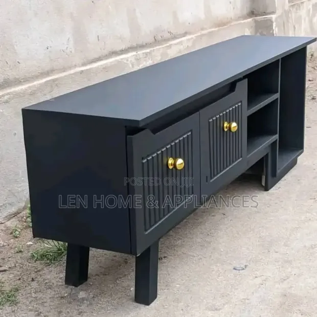 Wood-Mode TV Stand - Black, Brand New - 1