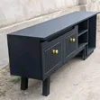 Wood-Mode TV Stand - Black, Brand New - 2