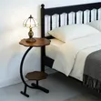 C-Shape Side Table - Marble Look - 4
